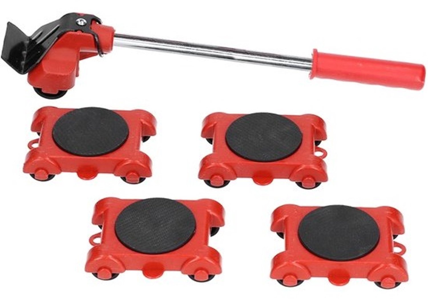 LIVIA HOME- Meubellifter Hoogwaardig A3-ijzer - Verplaatsingsgereedschapset - 4 Schuiven - Zware Meubelrol - Maximaal Gewicht 150 kg - Praktisch en Krachtig - Meubelroller