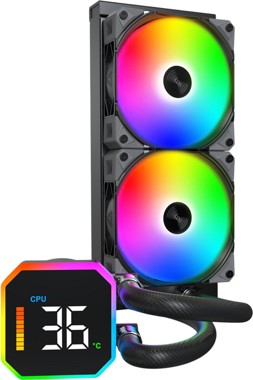 Montech HyperFlow Digital 240 - Zwart