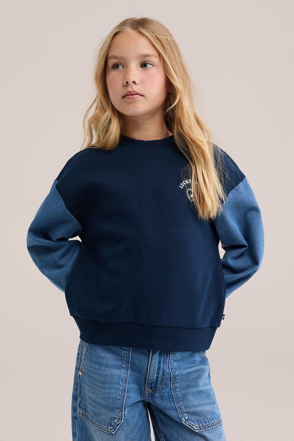 WE Fashion Meisjes oversized sweater