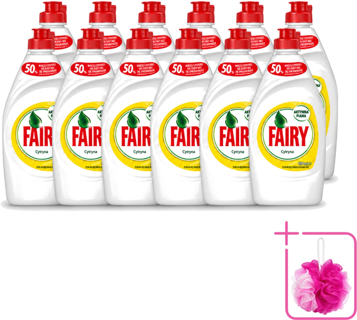 12 x Fairy – Afwasmiddel – Citroen – 450 ml - Bulkverpakking - Afwasmiddel citroen - Douchemop - Vaat reinigen
