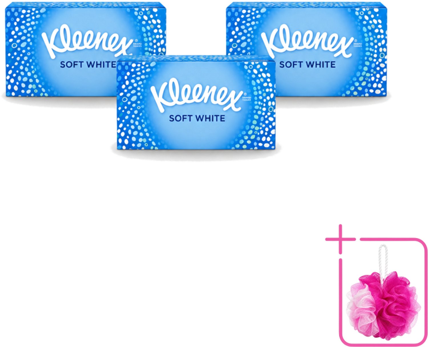 3 x Kleenex - Tissues - Soft White - 70 Tissues - Bulkverpakking - Kleenex Tissues - Douchemop - Tissue
