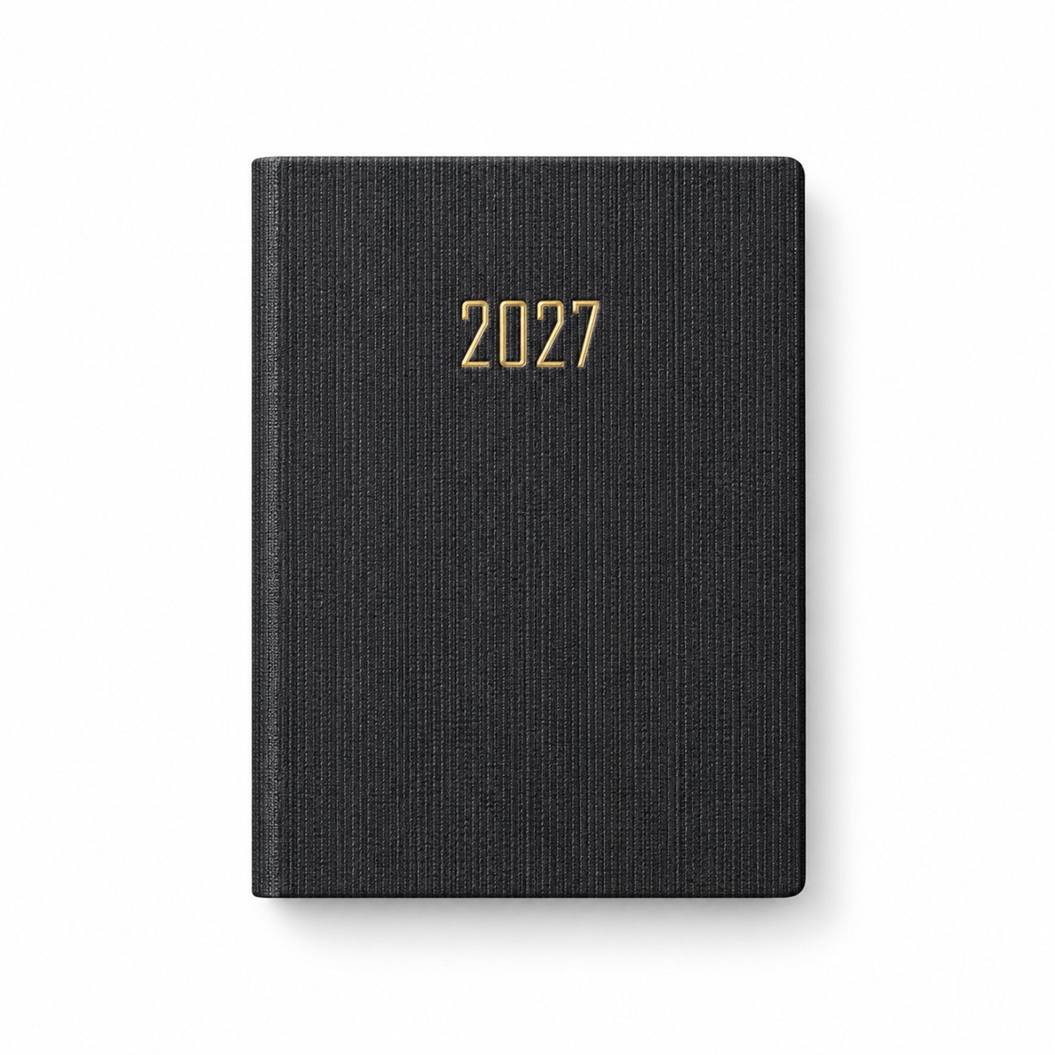 Mini Pocket Weekagenda 2027 A7 – 1 week op 2 pagina’s – 7,4x10,5 cm – Zwart