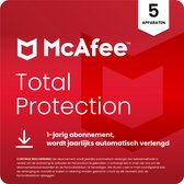 McAfee Total Protection incl VPN - Beveiligingssoftware - 1 jaar/5 Apparaten - Nederlands - Windows, Mac, iOS & Android Download