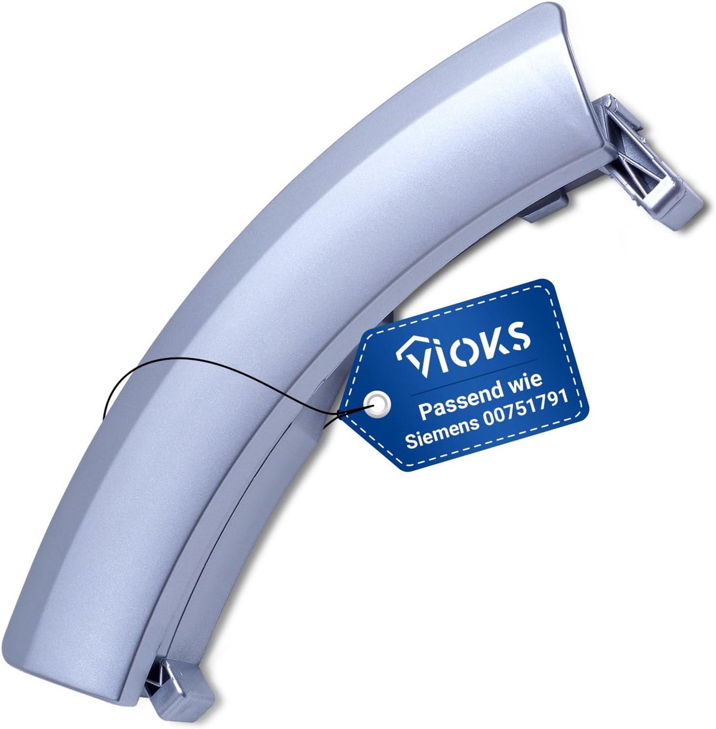 Deurgreep wasmachine 246 mm - vervangend handvat - zonder assen - geschikt voor Siemens IQ500 en IQ700 - ShopVlot