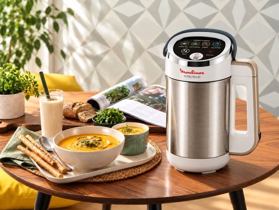 Moulinex Easy Soup LM841B10 - Soepmaker - 1000W - 1,2L - Wit/RVS van Moulinex — afbeelding 4