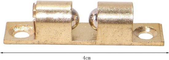 4 messing kogelgrepen voor kastdeuren, 40 mm — afbeelding 5