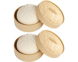 2x Bao Bun Stressballen - Schattig en Knijpbaar - Sensorisch speelgoed voor kinderen en volwassenen