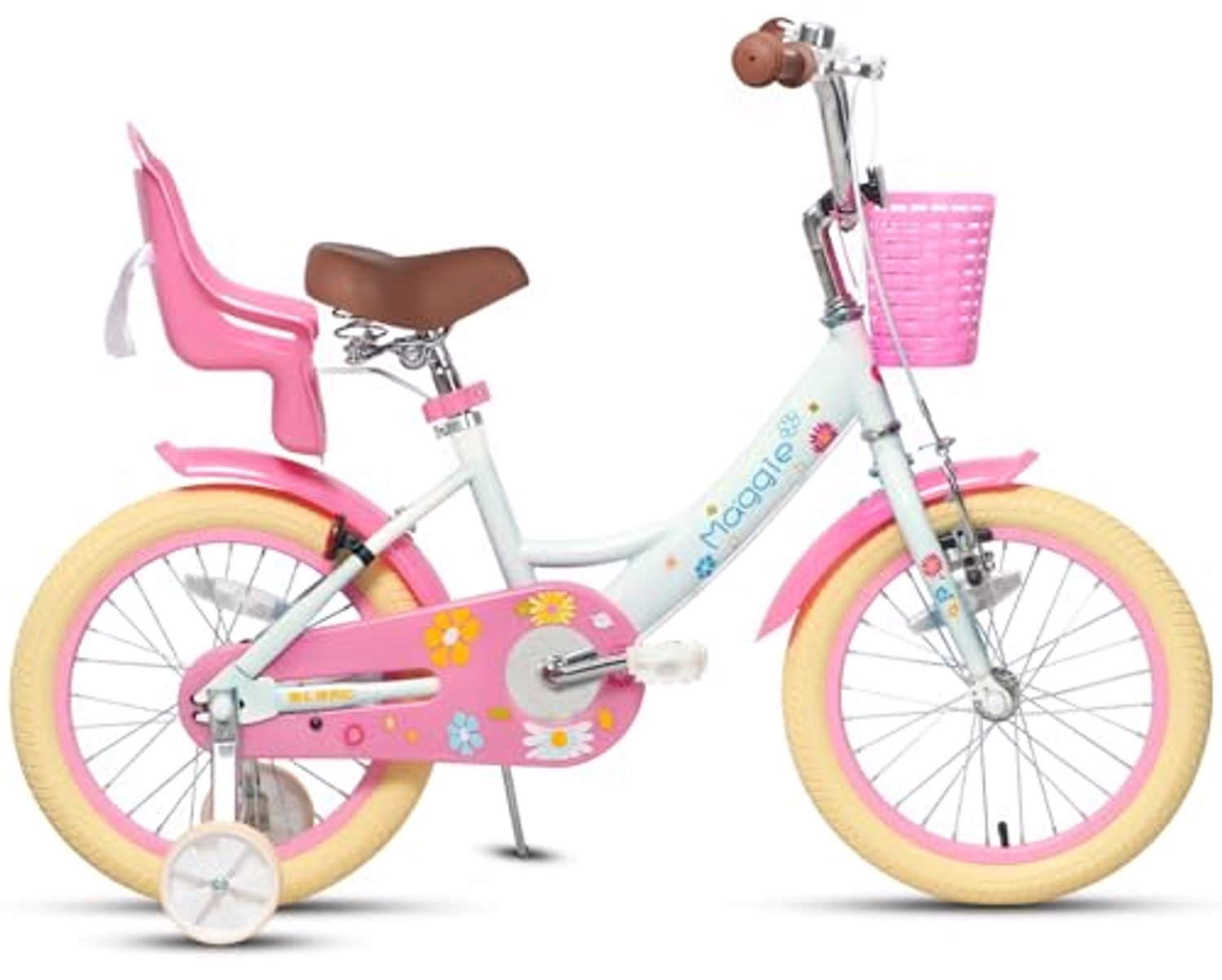 Kinderfiets 16 Inch met Poppenzitje en Training Wielen