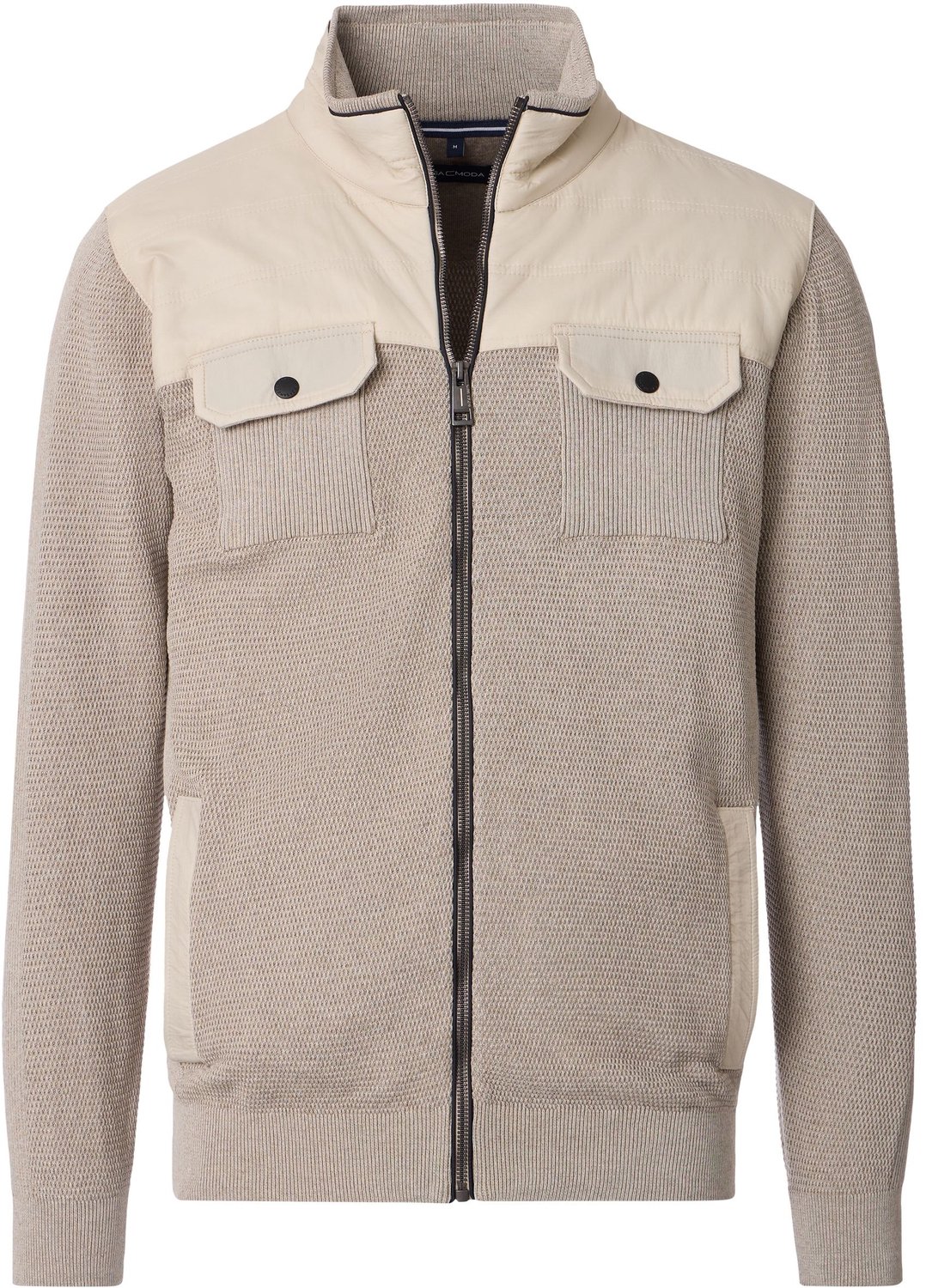CASA MODA comfort fit vest - beige - gebroken wit