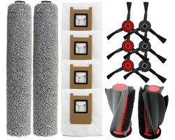 13 stuks Reserveonderdeel accessoires - geschikt voor Eufy Omni E25 - Eufy Omni E28 robotstofzuigers - 1 hoofdborste & 4 stofzakken & 6 zijborstels & 2 rolmops