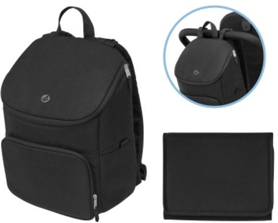 Maxi-Cosi Accessoireset voor Oxford Kinderwagen - Voetenzak, Luierrugzak, Bekerhouder, Autostoeladapters, Regenhoes - Twillic Black — afbeelding 4
