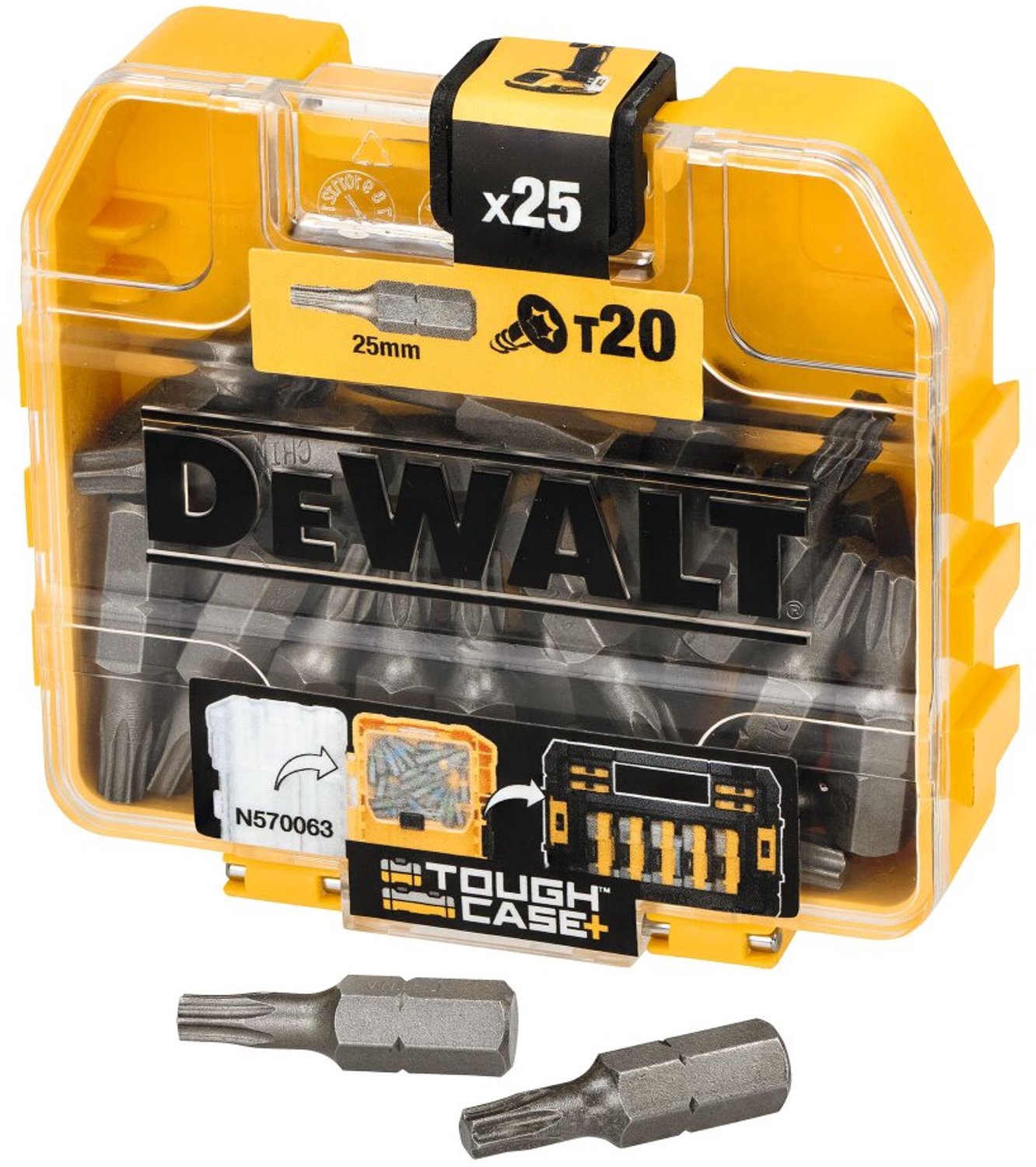 DeWALT DP42-QZ 25-Delige T20 Schroefbitset 25mm in Opbergcassette