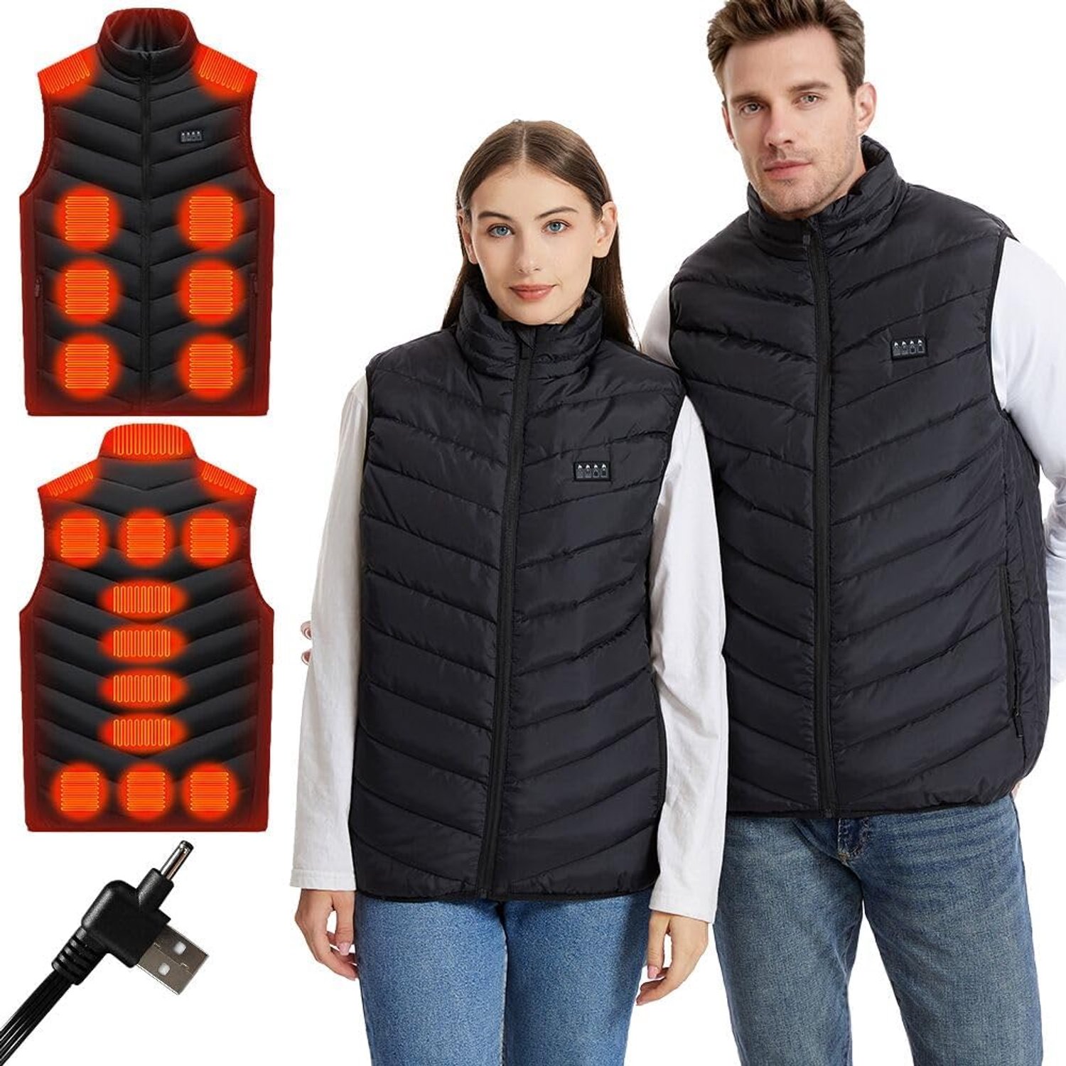 Vest met 21 verwarmingszones