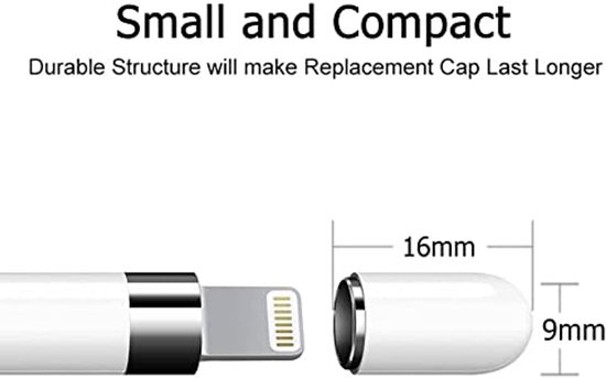 Vervangende Magnetische Caps voor Stylus Pen, 2 Stuks — afbeelding 2