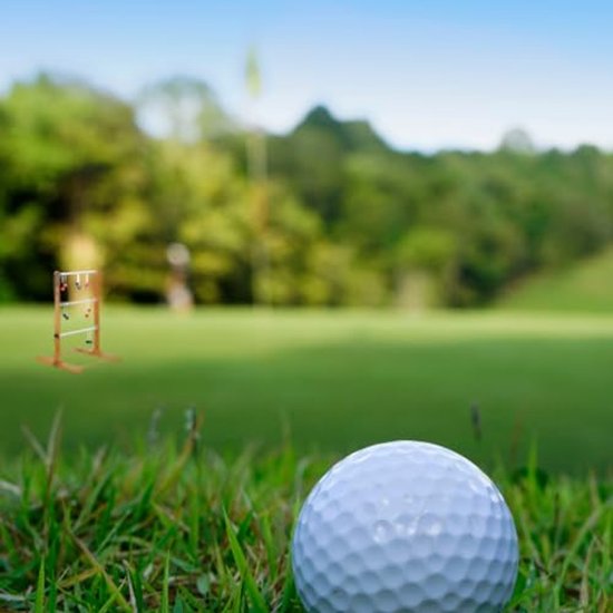 Ladder Golf Gooi Spel - 3 Paar Golfballen 30 cm - Ferrari Rood — afbeelding 3