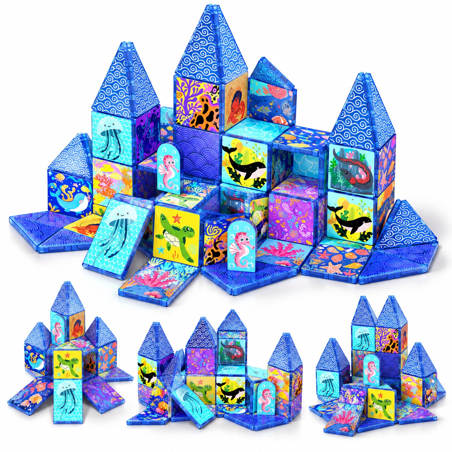 Magnetische Bouwstenen Set 889 Stuks - Boerderij Thema - voor Kinderen