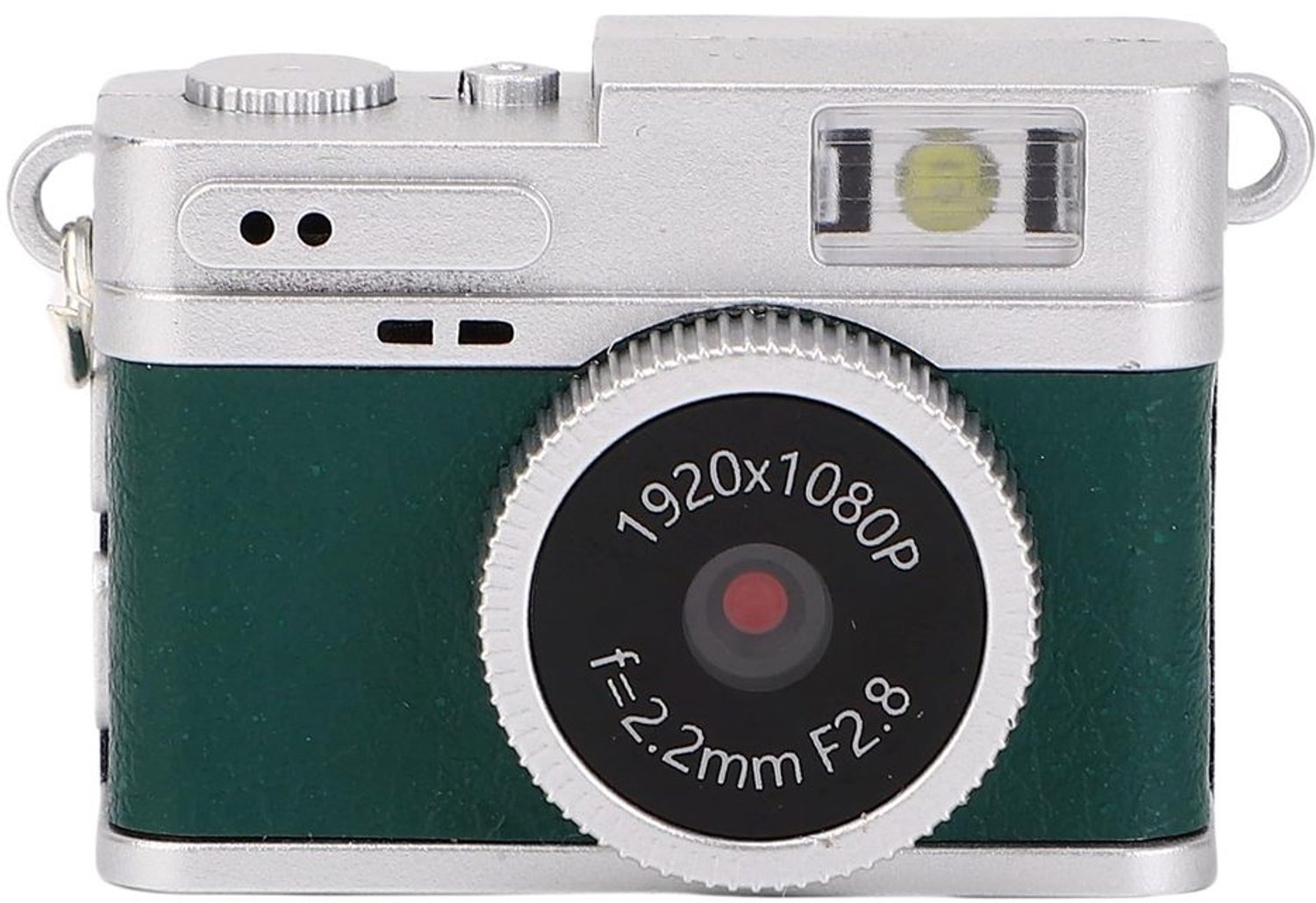 Mini Camera 1080p - Sleutelhanger Camera - Draadloos - Retro Fotocamera - Compact - Ingebouwde LED Verlichting - Sleutelhangercamera