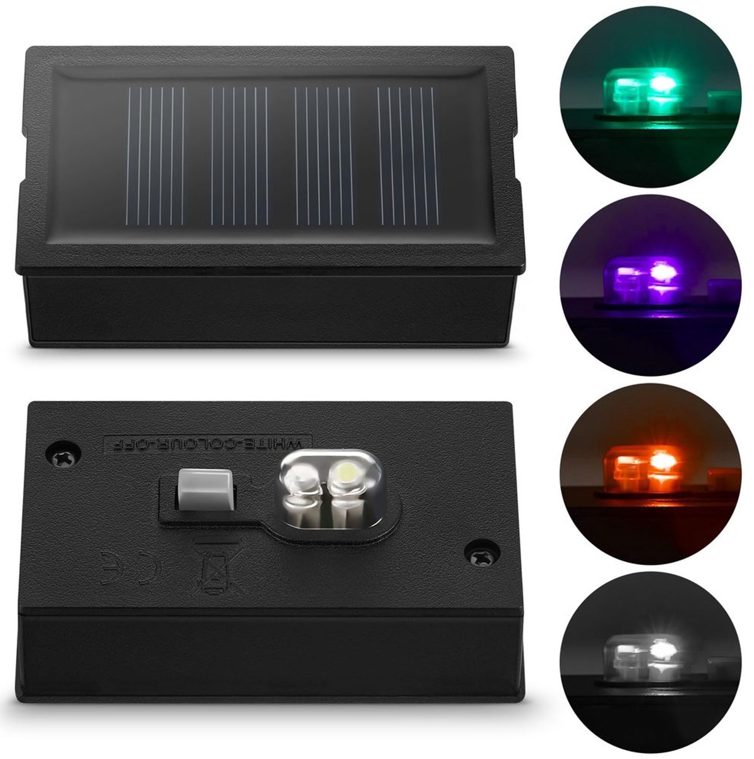 Set van 2 Vervangende Zonnepanelen voor Buitenlampen