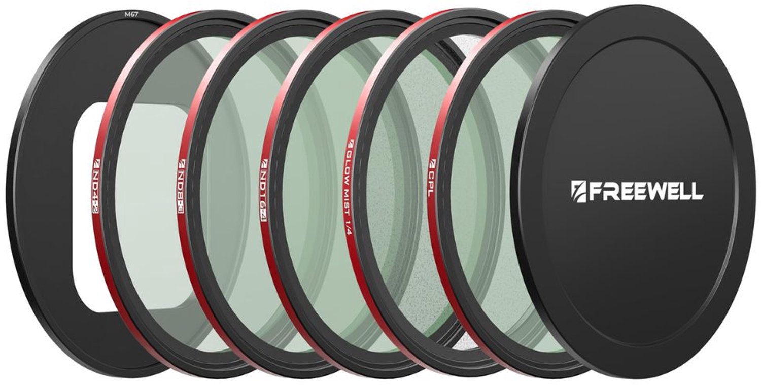 Magnetisch en Stapelbaar Filter Set voor iPhone met ND4, ND8, ND16, CPL en Black Glow Mist