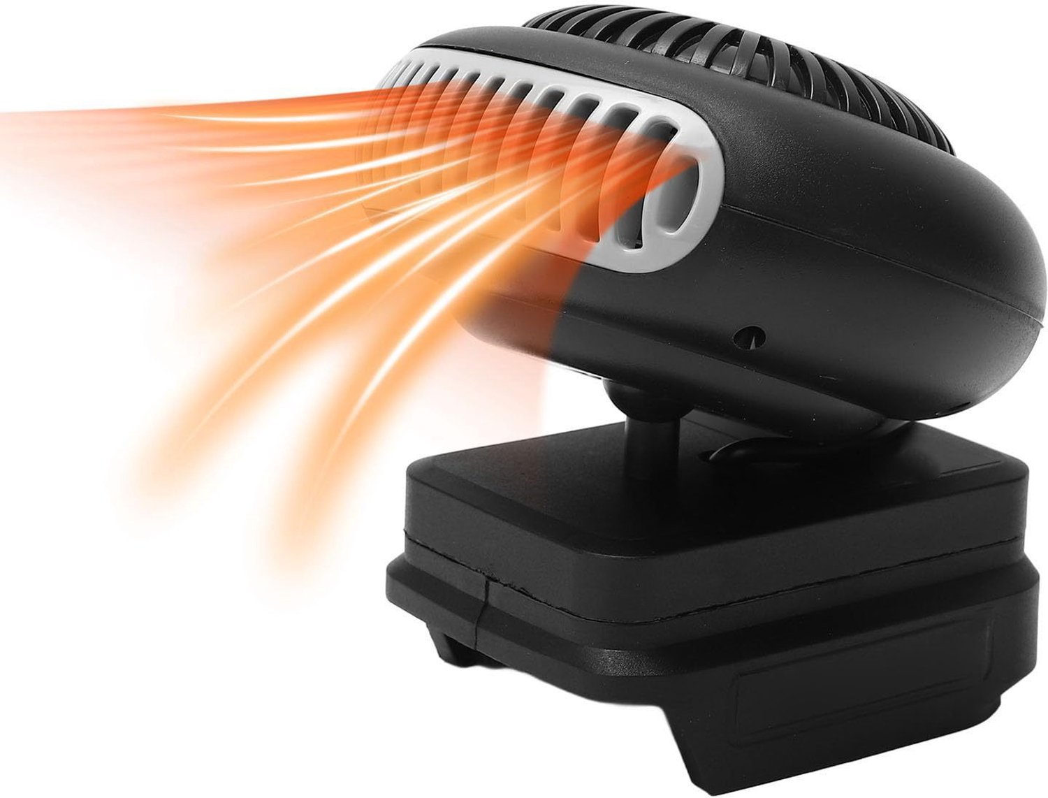 Auto Kachel – Ventilatorkachel – Op Batterijen Ruimteverwarmer – 170W – 2 Standen – Voor Thuis, Kantoor en Auto – Draagbare Ontdooier en Ontwasemer – USB – Batterij niet inbegrepen