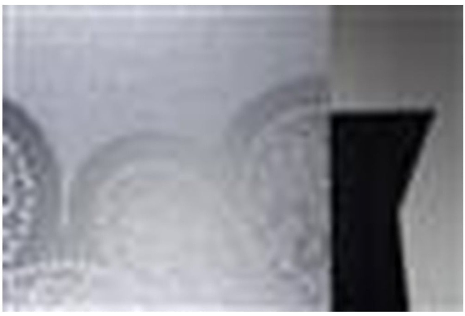 2LIF Lace Border Statische raamfolie Mini rol transparant 45cmx1,5mtr