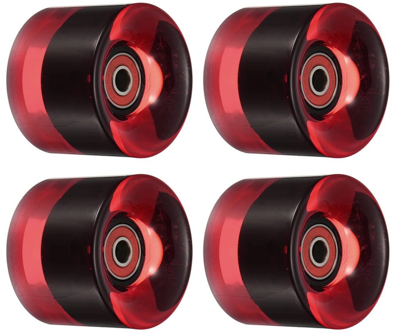 Set van 4 Skateboardwielen 60mm met ABEC-9 Lagertjes
