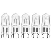 Modee G9 Halogeenlamp 20W - 200lm 230V - Halogeen Lampjes Insteek - Warm Wit Licht - Dimbaar - 5 Halogeenlampen
