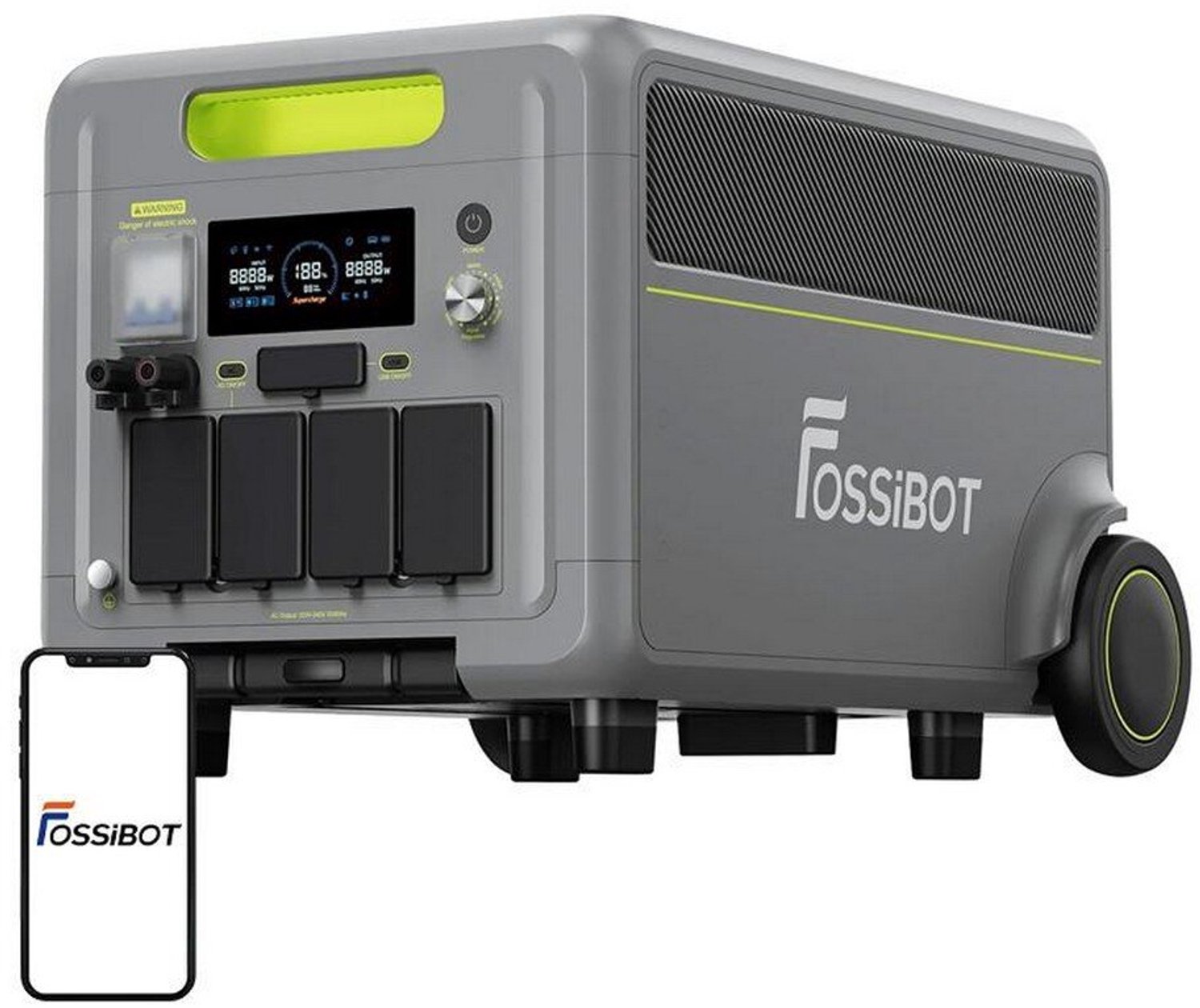 FOSSIBOT F7200 7200W Charging Station (Green)