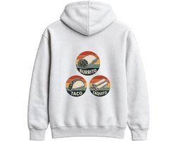 Burrito Hoodie – BURRITO TACO TAQUITO – Eten Outfit – Unisex Hoodie voor Dames & Heren – Leuk Cadeau voor Food Lovers