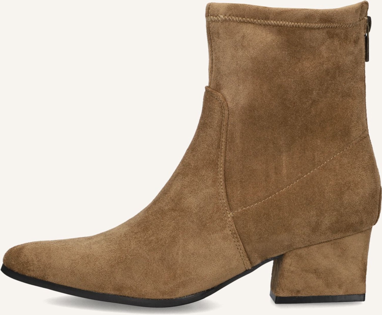 MARLOU Cshn80982 Enkellaarsjes - Enkelboots met rits - Dames - Cognac - Maat 37