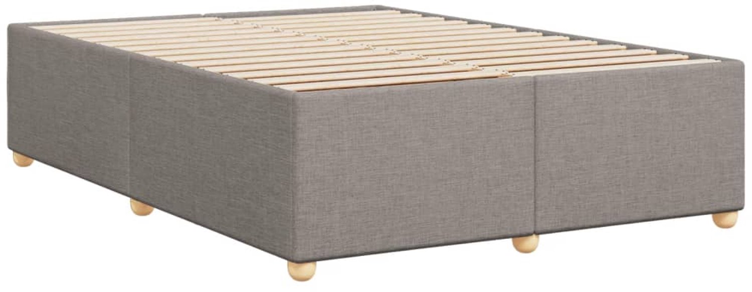 vidaXL Small double bedframe - 140 x 200 cm - stof - taupe - Inclusief textielbeschermer 500 ml Blauw