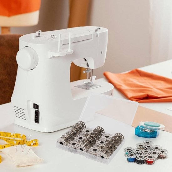 28 metalen spoelen voor naaimachines, universeel toepasbaar voor quilten, borduren en DIY naaiprojecten, geschikt voor diverse merken zoals Singer en Brother — afbeelding 4