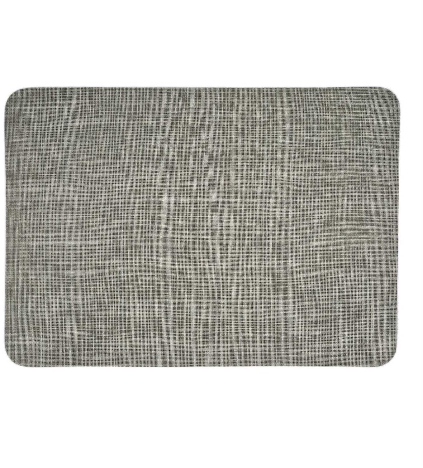 Fino Placemats Set van 4 – Groen – 30x43 cm – Textiellook met Schuimrug – Antislip – Afwasbaar