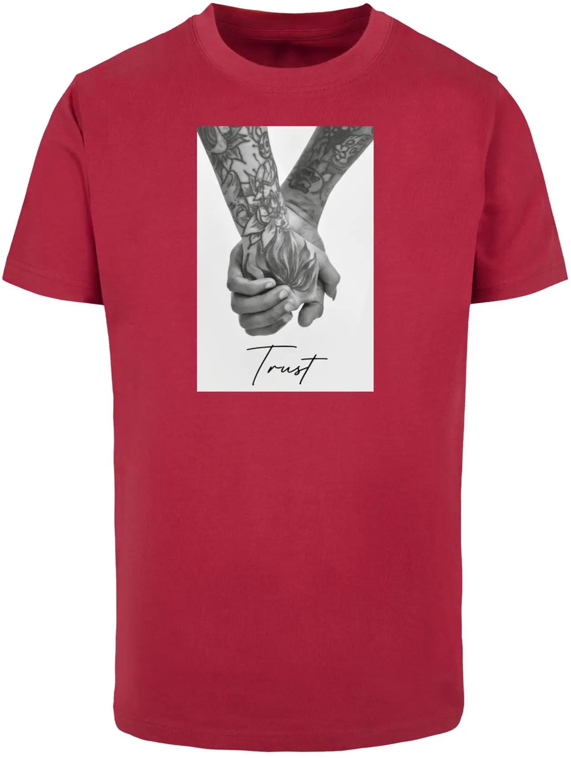 T-shirt Mister Tee Trust 2.0 Bordeauxrood