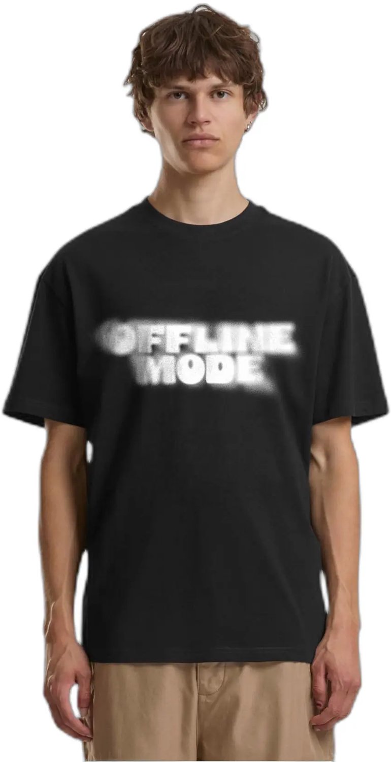Oversized T-shirt Mister Tee Offline Mode Zwart