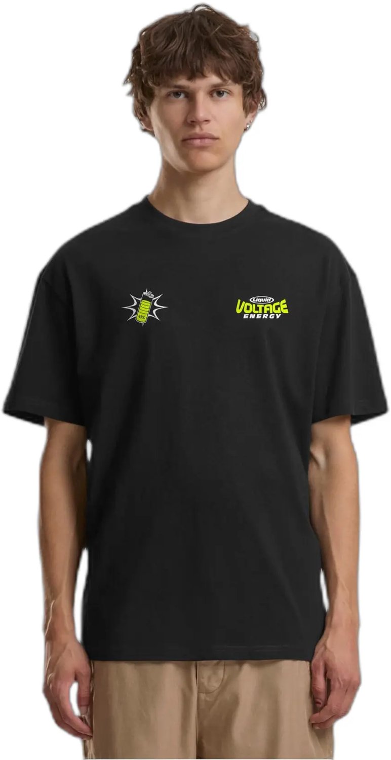 Oversized T-shirt Mister Tee Liquid Voltage Zwart
