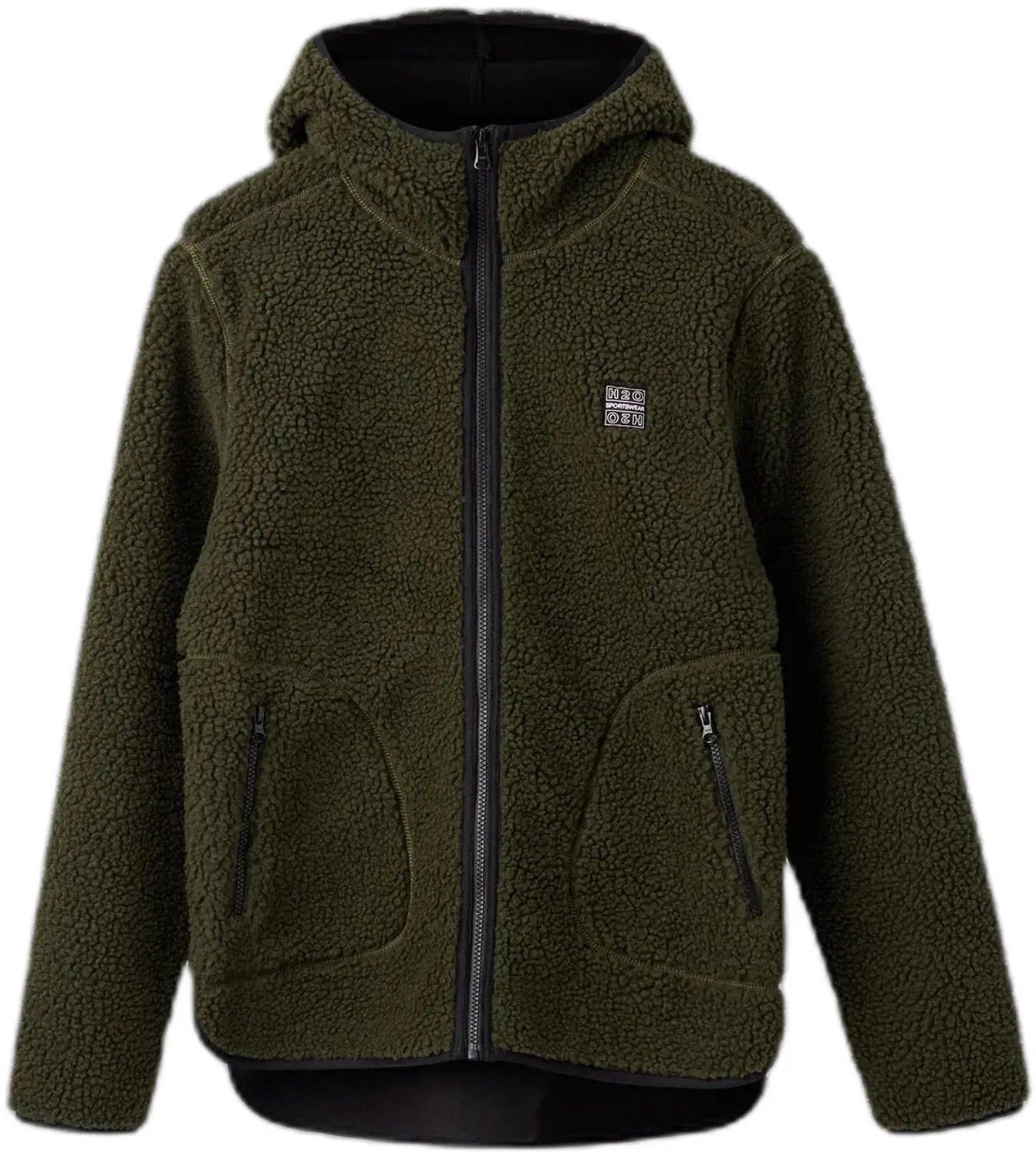 Hooded fleece H2O Langli Groen