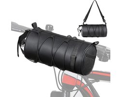 Fietstas - Stuurtas Fiets - Fietsaccessoires - Multifunctionele Waterdichte Frametas voor Bovenbuis - Draagbare Opbergzak voor Racefiets en Mountainbike - Zwart - 1 Stuk