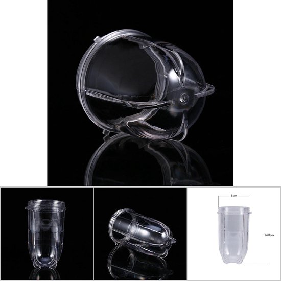 Blenderbeker - BPA-vrij - Transparant — afbeelding 2
