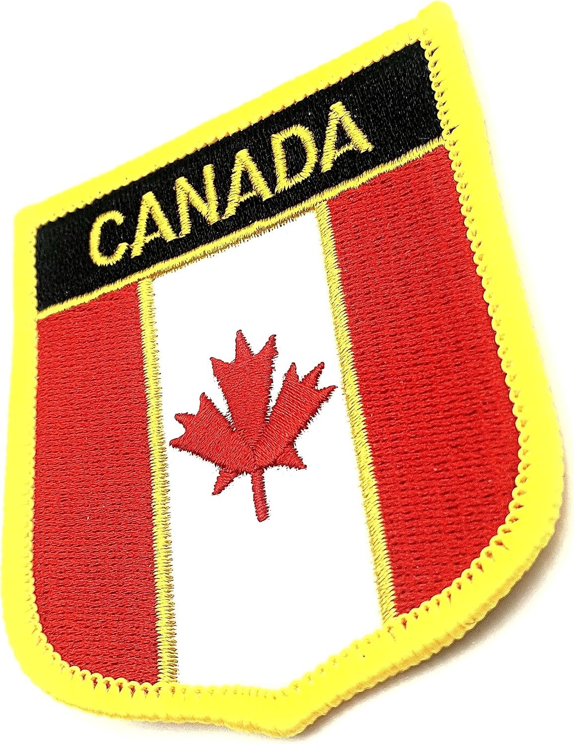 Canadese vlag opstrijkbare geborduurde stof naaien patch Pack van 1