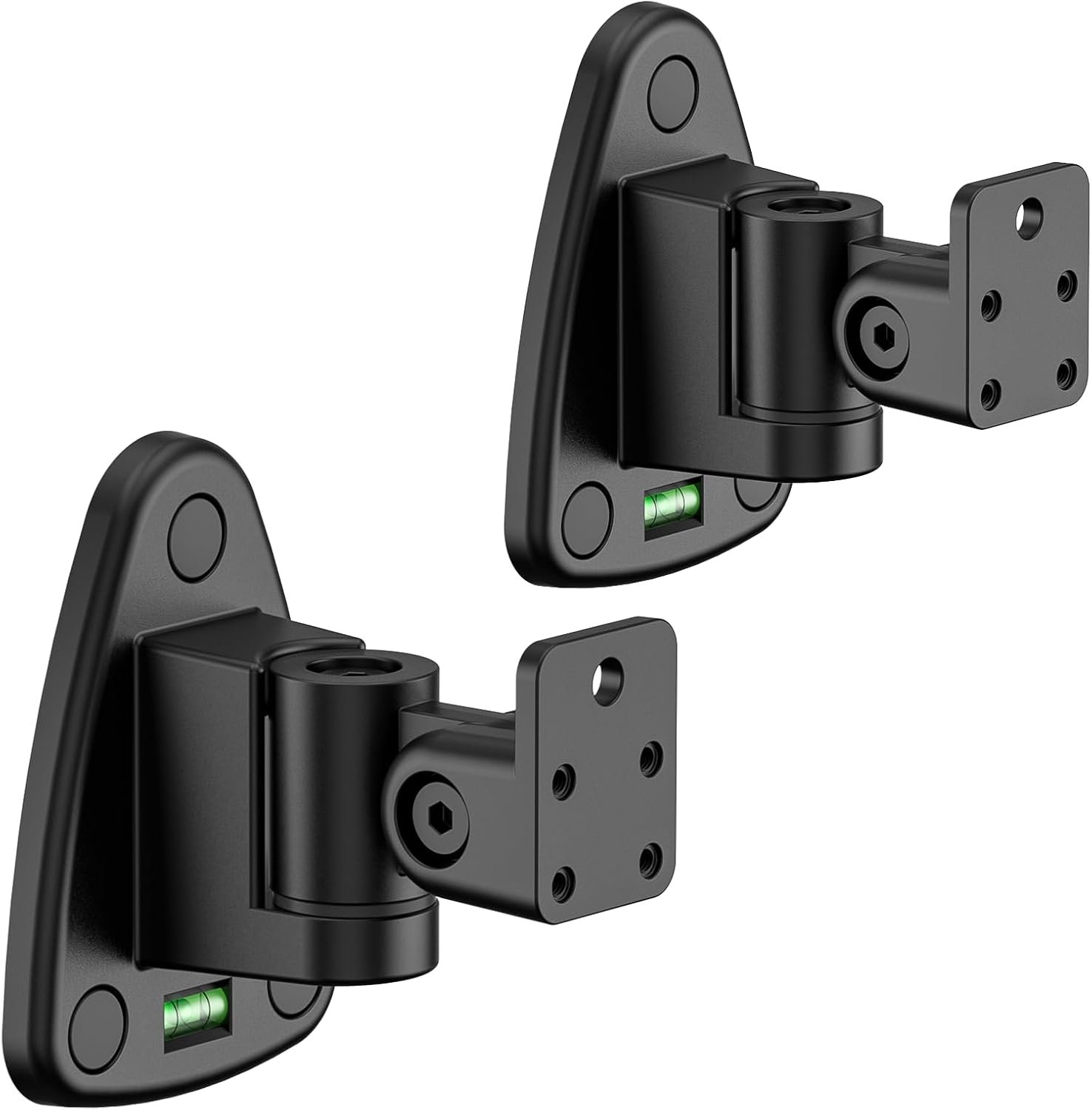 Verstelbare muurbeugels voor Samsung HW-Q995H/Q995GD/Q995GF/Q930F/Q995C/Q995B/Q935C; robuuste houders voor Samsung achterluidsprekers (SWA-9500S/9250S/9200S) – sleutelgat & schroefdraadhouder