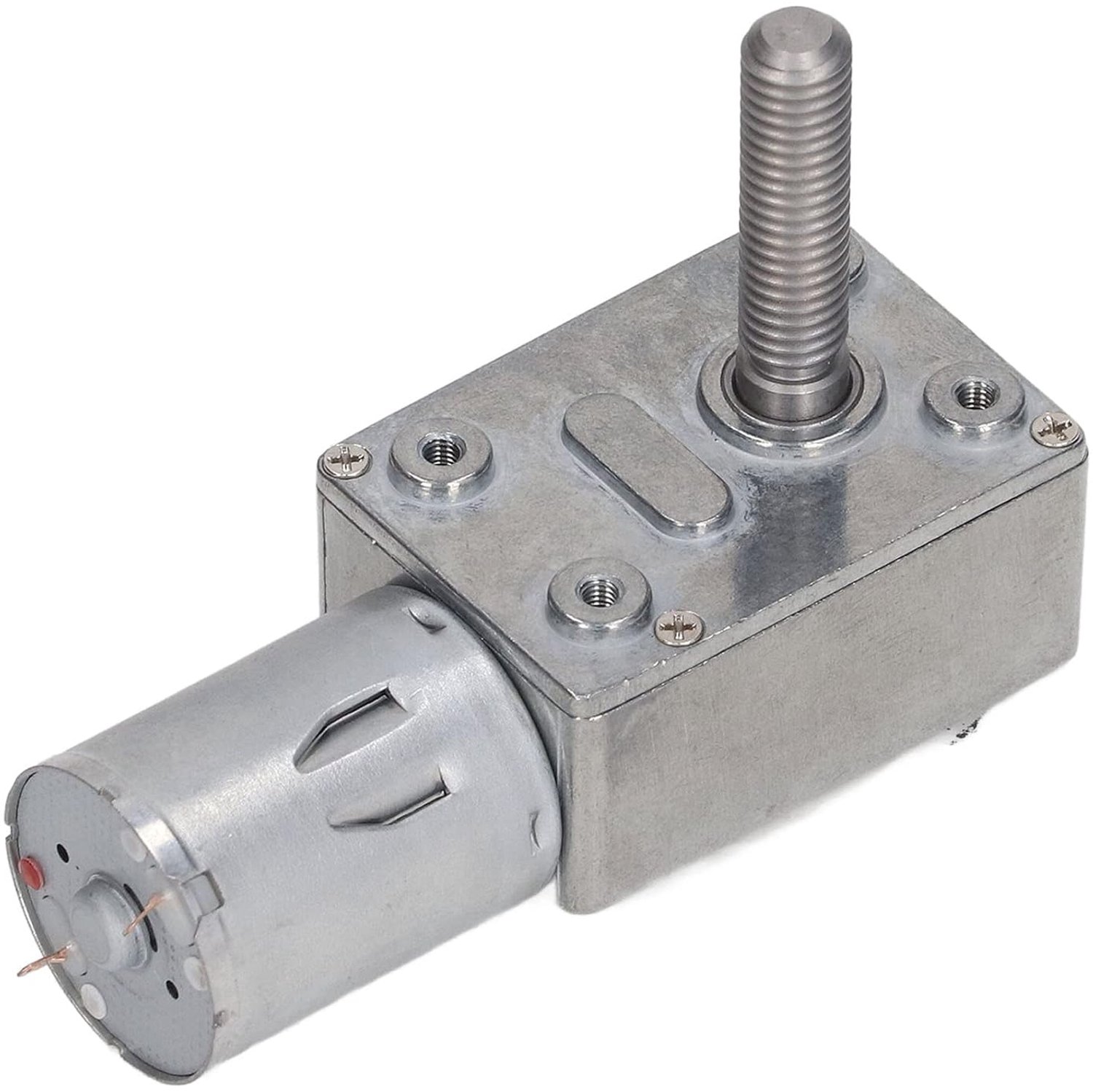 Hoge Nauwkeurigheid DC Reductie Motor Geluidsarm Wormwiel Motor voor Deuropeners Raamopeners M8 X 33mm DC12V