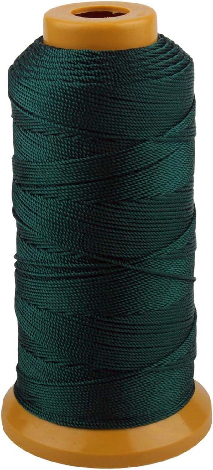 Nylon Touwkoord voor Tuinieren Markering van Doe-het-zelfprojecten Crafting Metselwerk (1 mm-656 voet, Donkergroen)