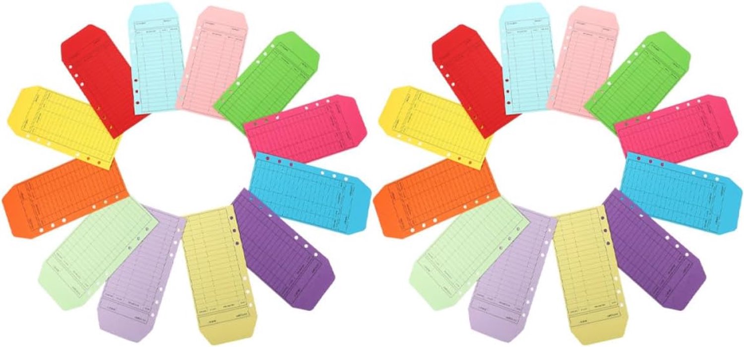 Binder Enveloppen Voor Contant Geld 24 Stuks Enveloppen Decoratieve Geld Rekeningboek Vervangende Vellen