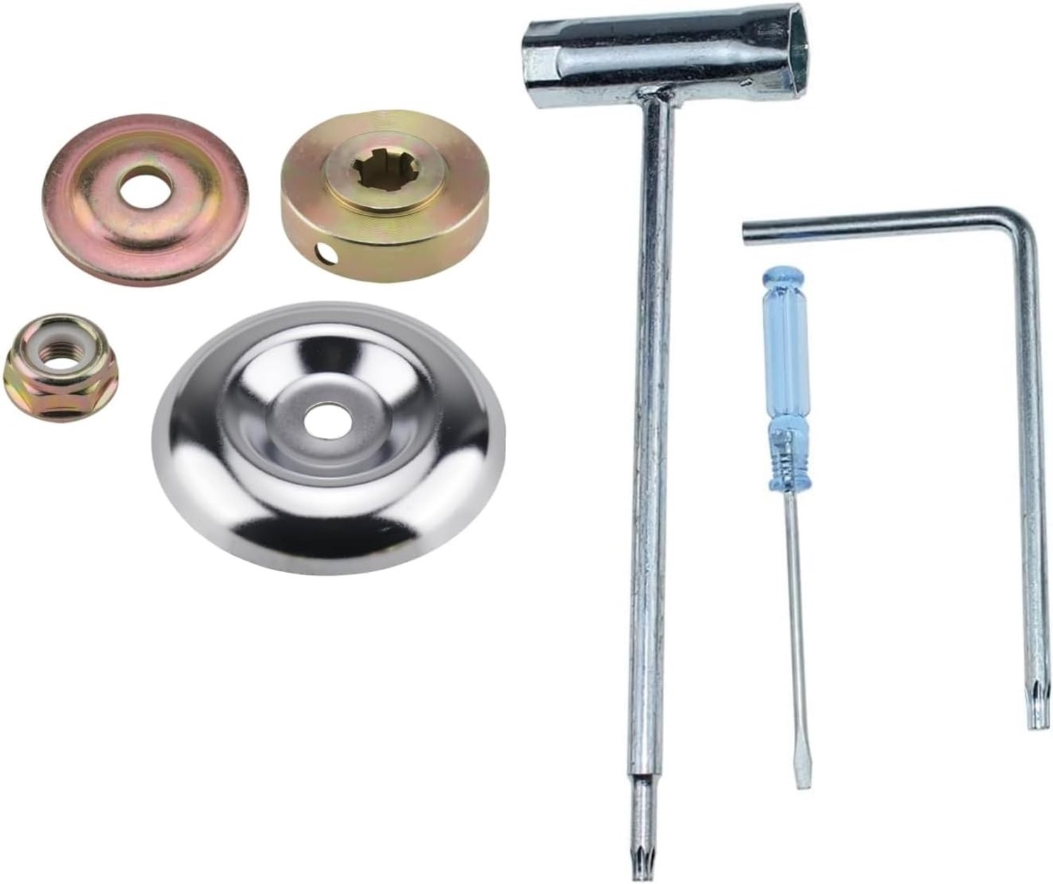 Accessoires voor Grastrimmer - 7-delige Set voor Onderhoud, Inclusief Adapter voor Bosmaaier en Grasmaaier, Ideaal voor Tuinonderhoud en Irrigatie