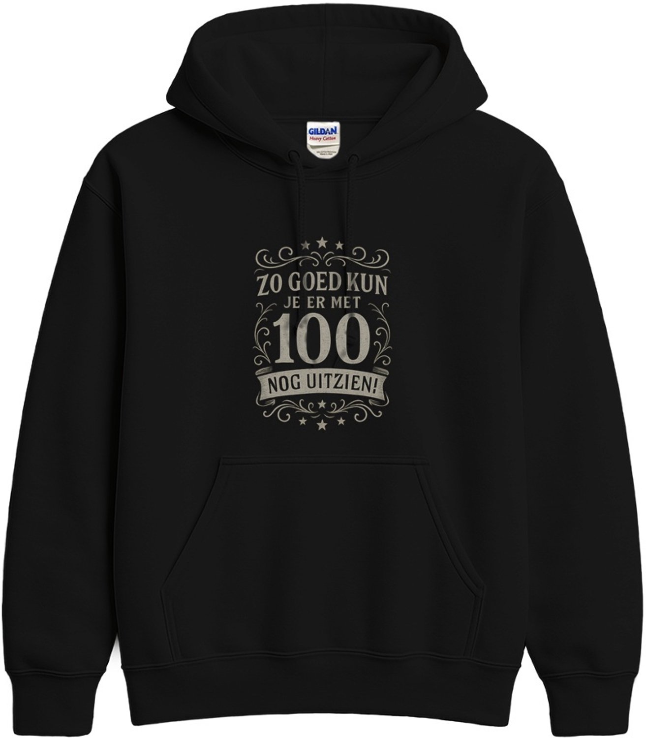 100 Jaar Hoodie – ZO GOED KUN JE ER MET NOG UITZIEN! – Verjaardag Outfit – Unisex Hoodie voor Dames & Heren – Leuk Cadeau