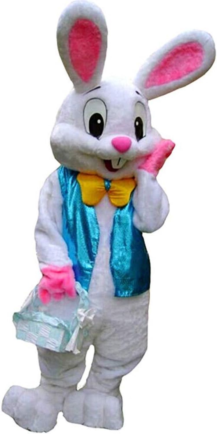 Mascotte, kostuum, uniseks, deluxe konijnenkostuum, feest, volwassenen, maat verkleedkleding