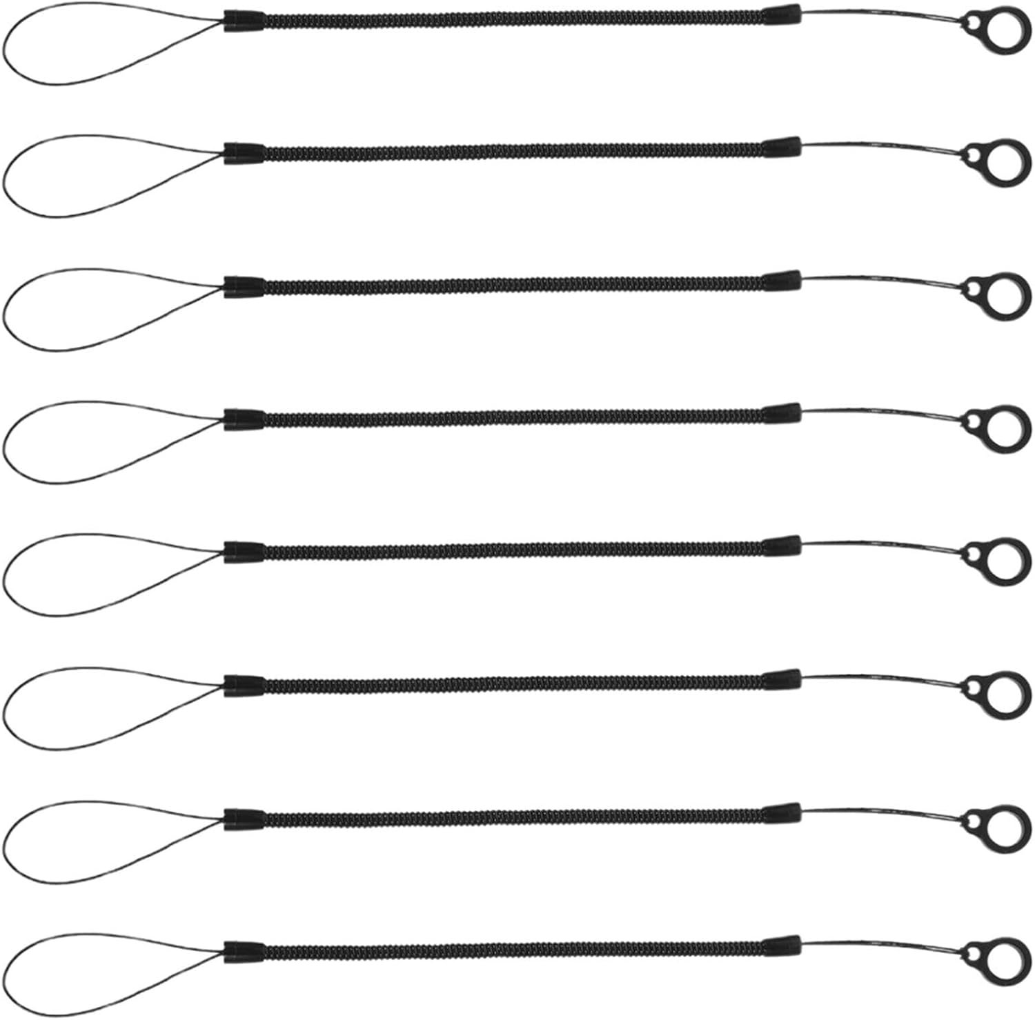 10 Stuks Elastische Penriemen met Verstelbare Veerkoord Duurzame Stylus Tethers met Siliconen Ring voor Tablet Pennen voor Kantoor School Thuisgebruik