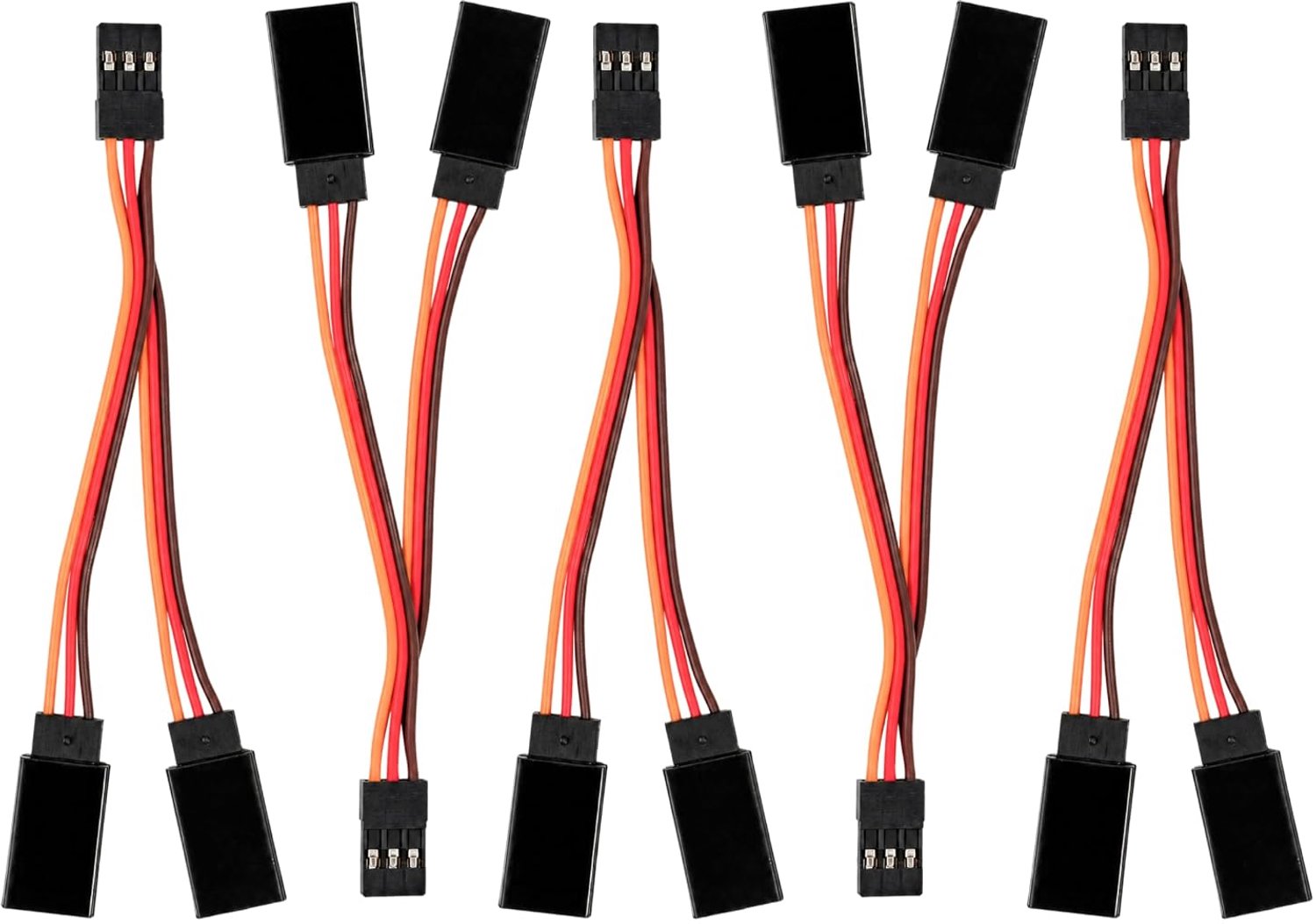 5 stuks servo Y-kabelverlenging 7 cm RC servokabel 20AWG voor modelbouw