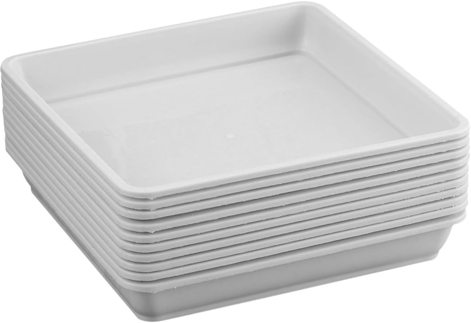 10 Plastic chassis pot plantenbak plantenschotels openlucht- afdronking tuinbakken voor DRIP -druppelsbladen waterbakken voor kamerplanten druppel druppelen wit